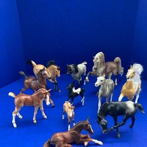 Vintage Breyer Molding Co. Horse Lot of 11 Assorted Sizes Nice Condition